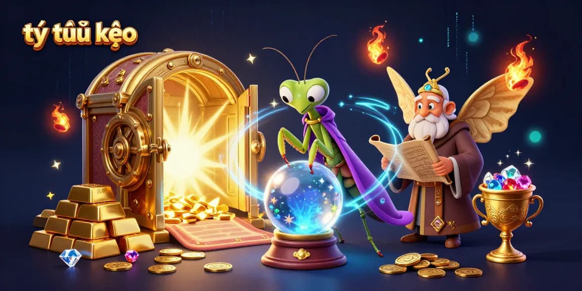 Experience the magic of tỷ lệ kèo with expert predictions in this captivating gambling scene.