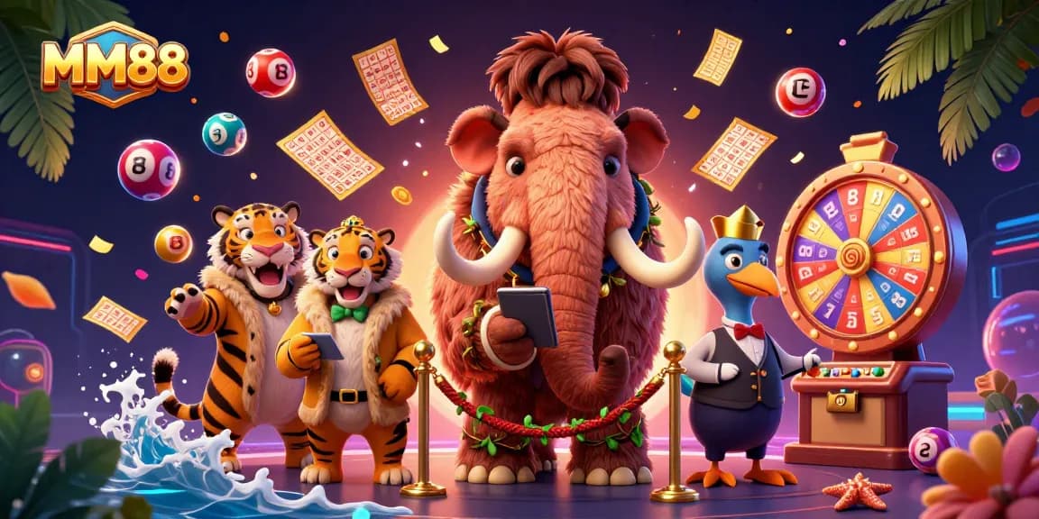 Experience the thrilling MM88 casino with unique characters and vibrant game elements!