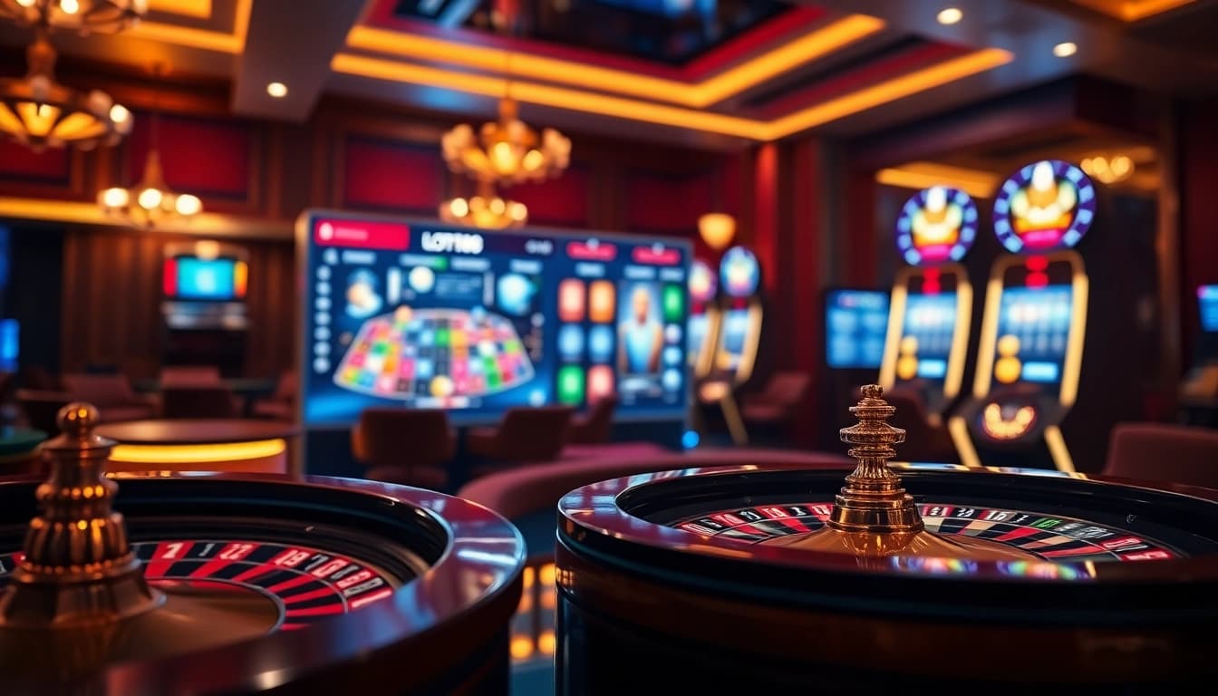 Loto188 online gambling environment featuring roulette, cards, and user-friendly interface.