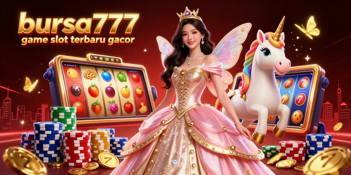 Experience the excitement of bursa777 game slot terbaru gacor with vibrant slot reels and immersive gaming elements.