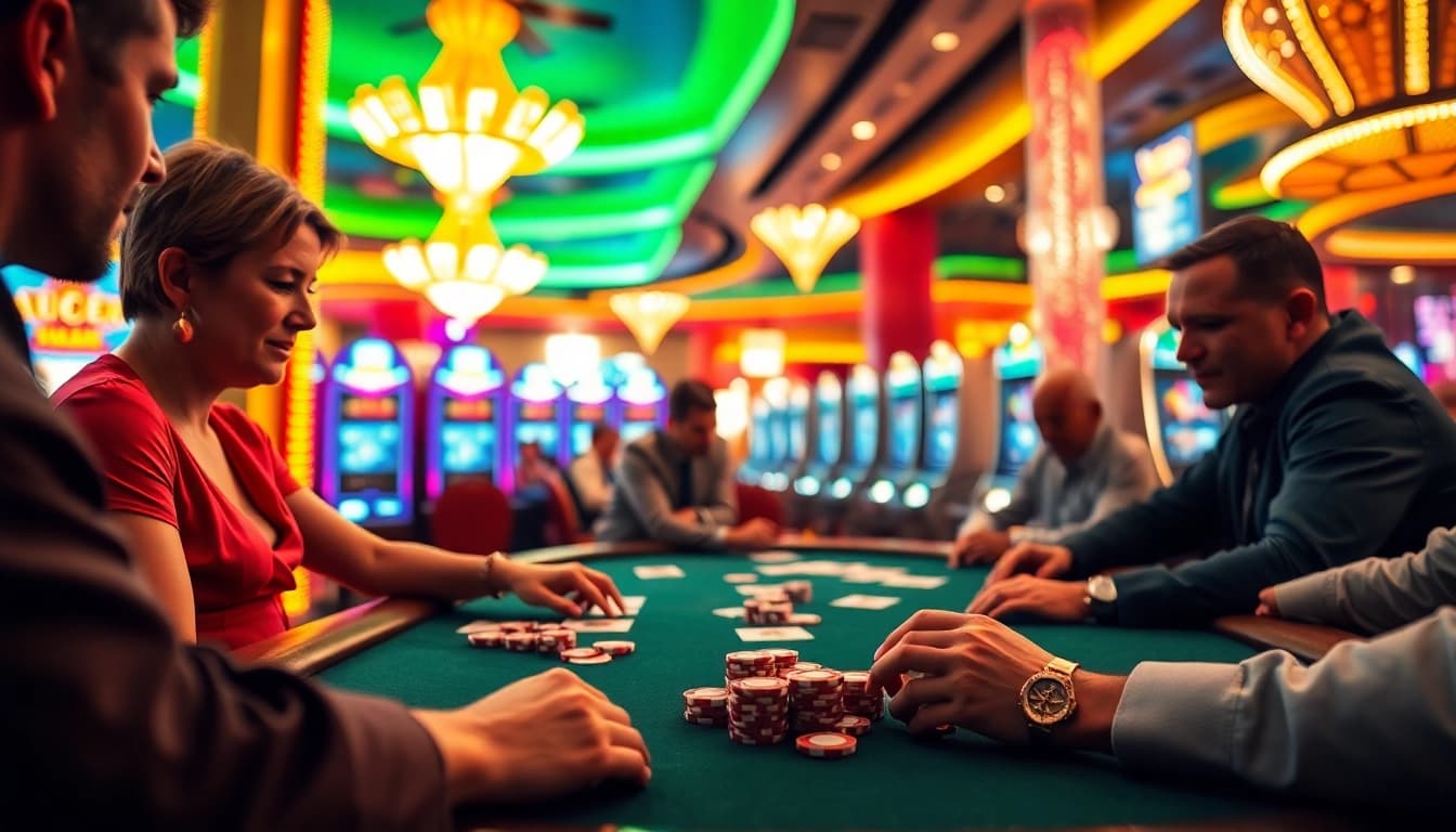 เล่นเกมคาสิโน betflik ในบรรยากาศที่มีชีวิตชีวาและเต็มไปด้วยผู้เล่นที่มุ่งมั่น