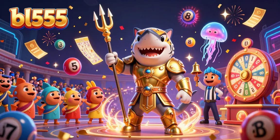 Engage in exhilarating games at bl555 with a vibrant underwater casino scene featuring colorful lottery balls and thrilling gameplay.