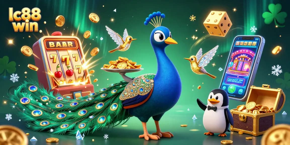 Experience excitement at lc88 win with the colorful 3D casino game characters and jackpot elements.