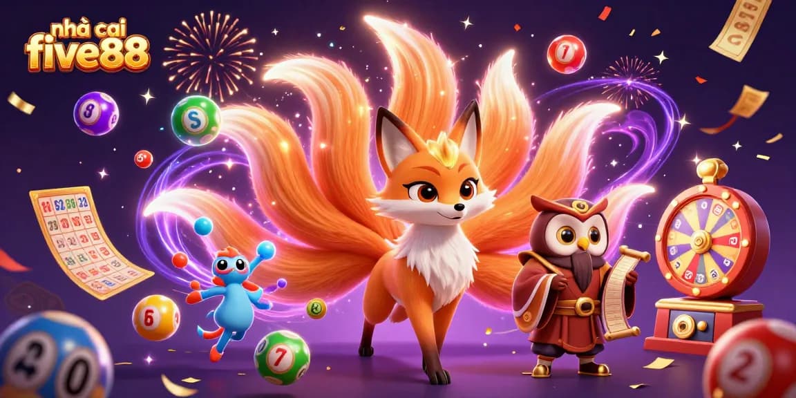 Win big with nhà cái five88 in a thrilling 3D cartoon casino illustration full of dynamic elements.