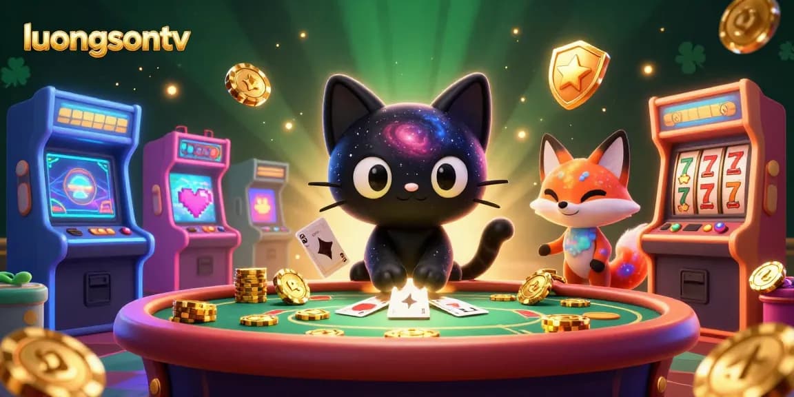 Experience the cosmic charm of luongsontv as a black hole cat pulls in casino treasures.