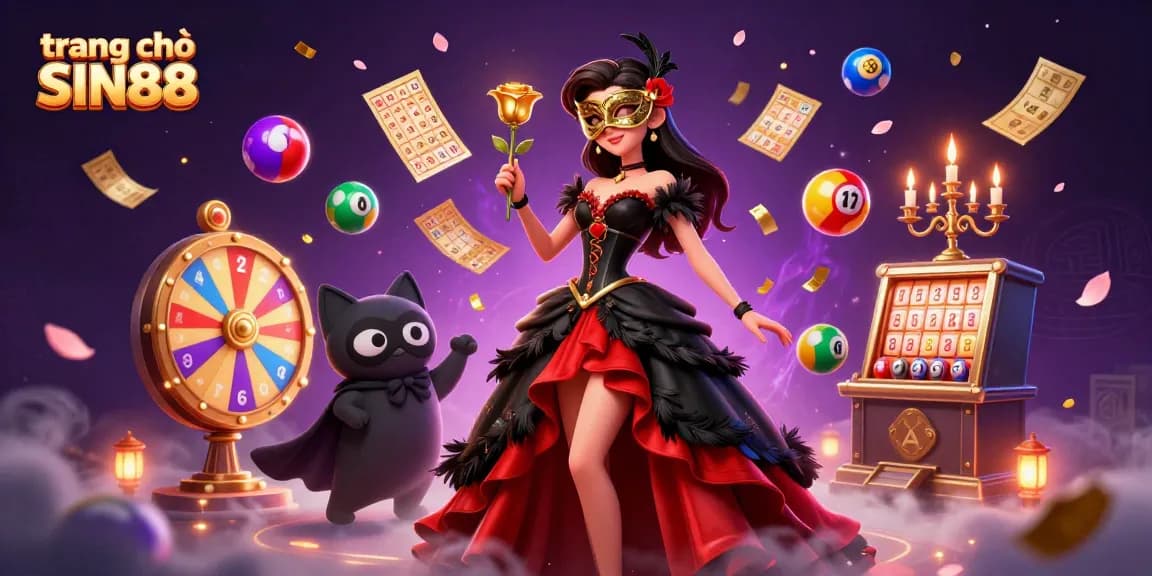 Experience winning moments at trang chủ SIN88 with vibrant casino-themed illustrations highlighting gameplay.
