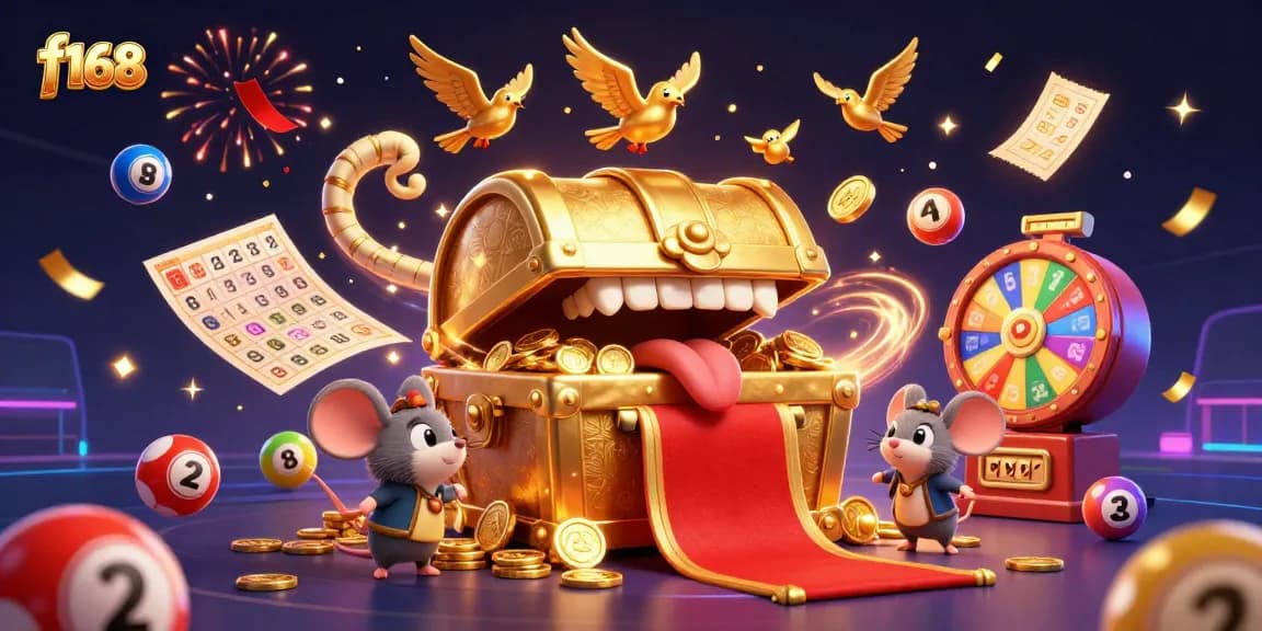 Enter the world of f168 and experience vibrant lottery excitement with 3D cartoon elements