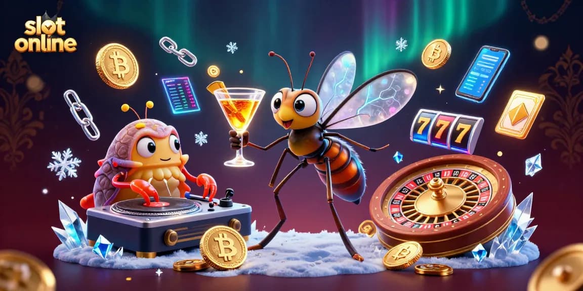 Engage with slot online action featuring vibrant characters and elements in a lively casino setting.