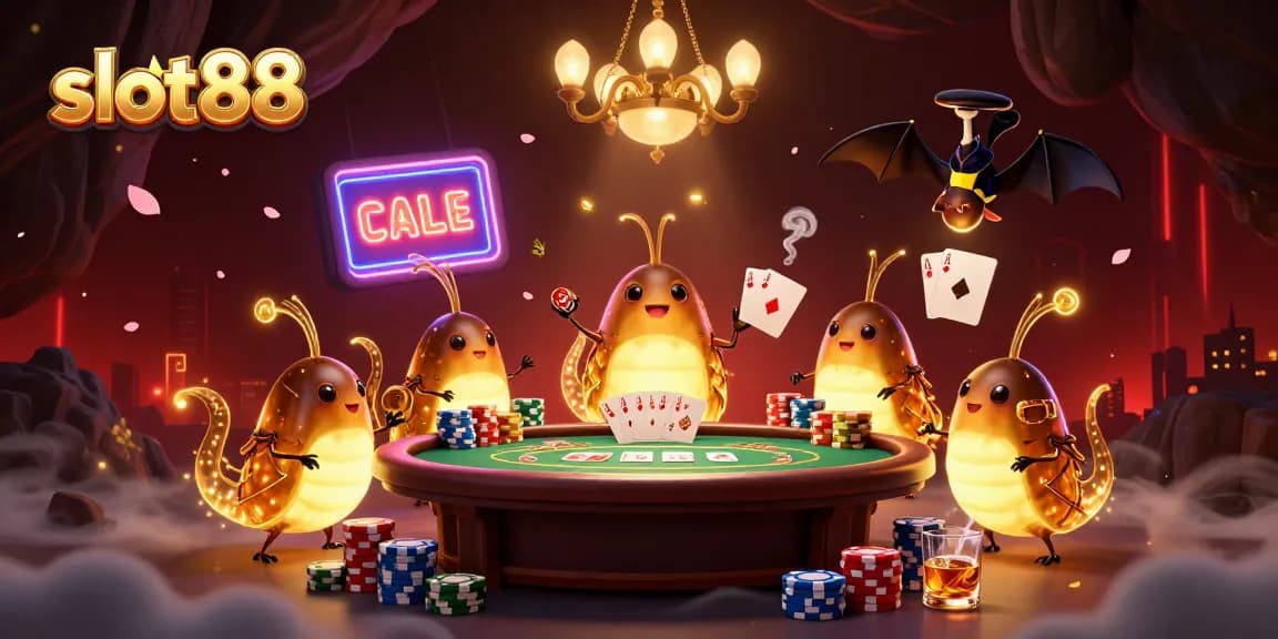 Menggairahkan permainan slot88 bersama karakter kasino yang penuh warna.