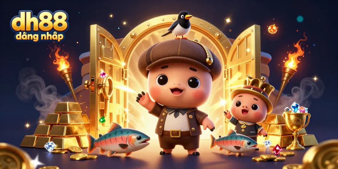 Engage with the vibrant dh88 đăng nhâp scene of cute characters and sparkling casino treasures.