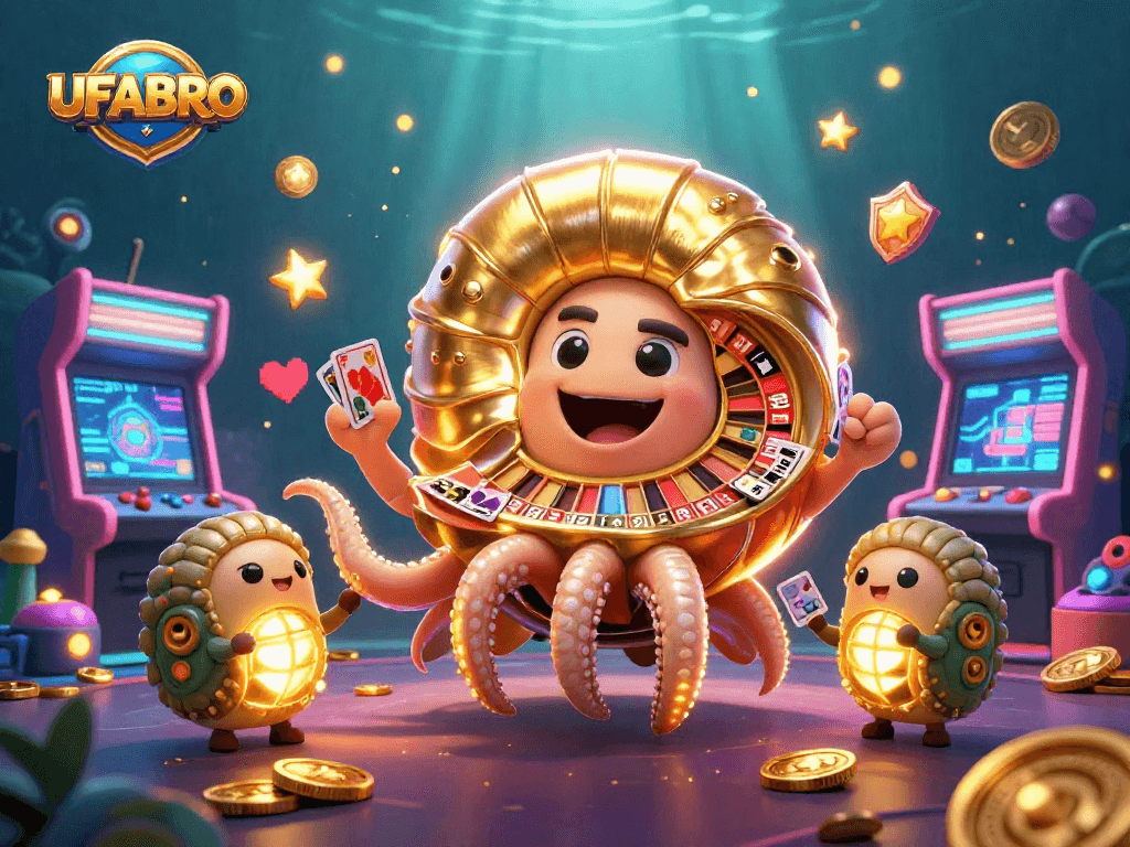 Experience thrilling wins at UFABRO with vibrant casino-themed elements and engaging visuals.