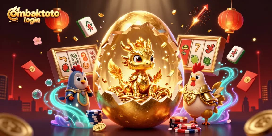 Experience ombaktoto login on a golden dragon-themed casino scene filled with vibrant elements.