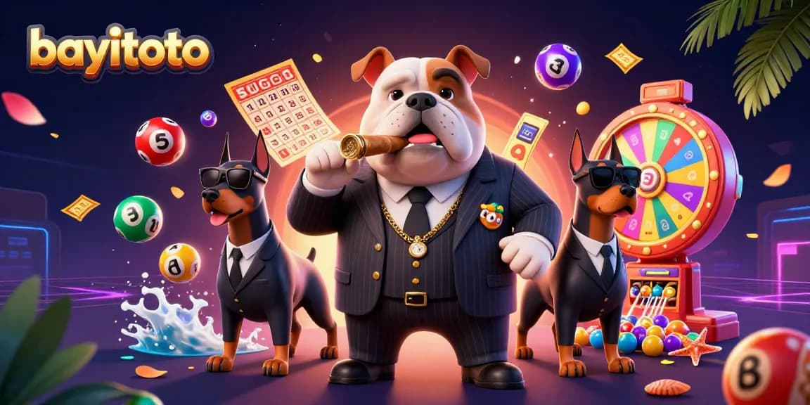 Feel the excitement as bayitoto lottery draws colorful balls and vibrant prizes around dynamic characters.