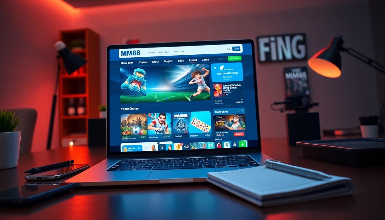 Experience diverse gaming options at https://mm88.co.in/ with a modern online betting platform interface.
