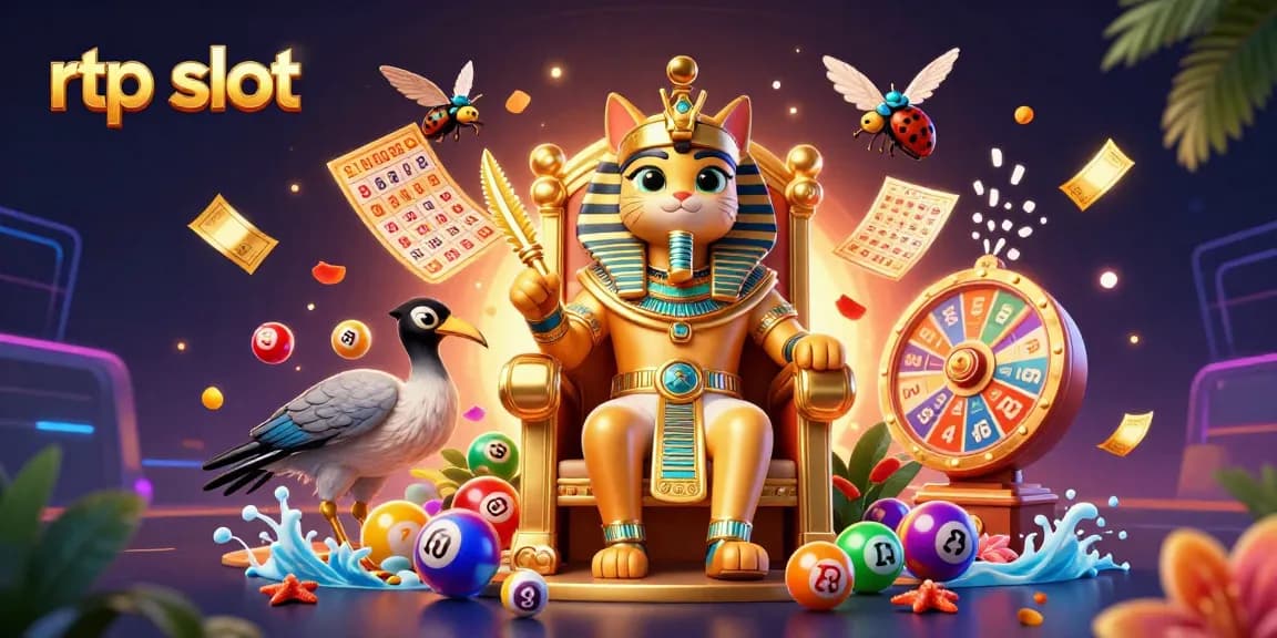 Experience the excitement of rtp slot gaming with this vibrant casino-themed digital illustration.
