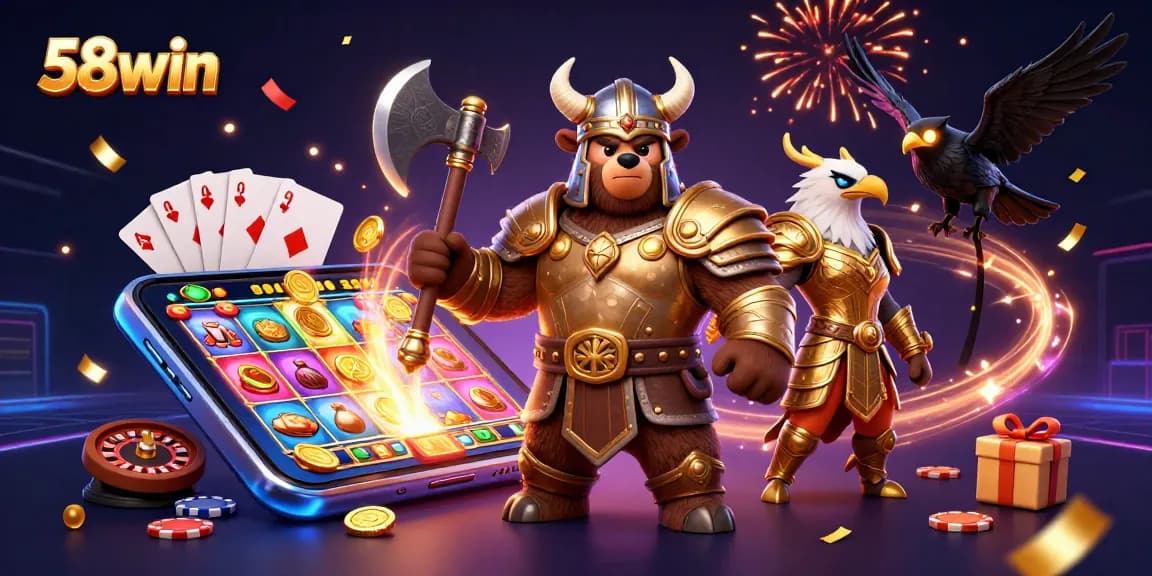 Engage with 58win's thrilling world of online gaming where Viking spirit meets digital slots excitement.