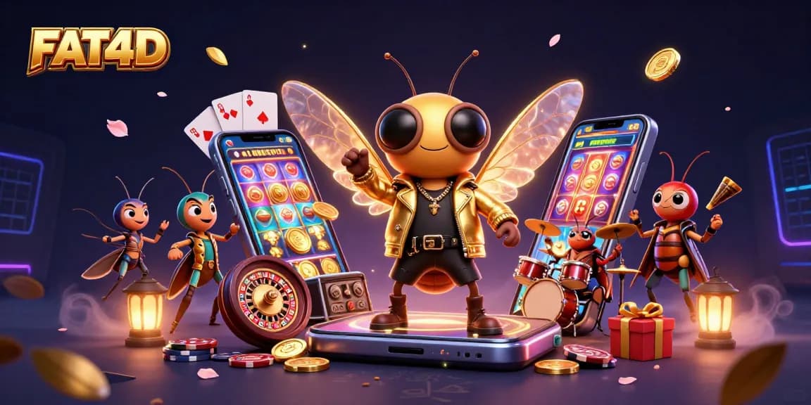 Experience thrilling slot wins with FAT4D featuring dynamic game visuals and vibrant casino elements.