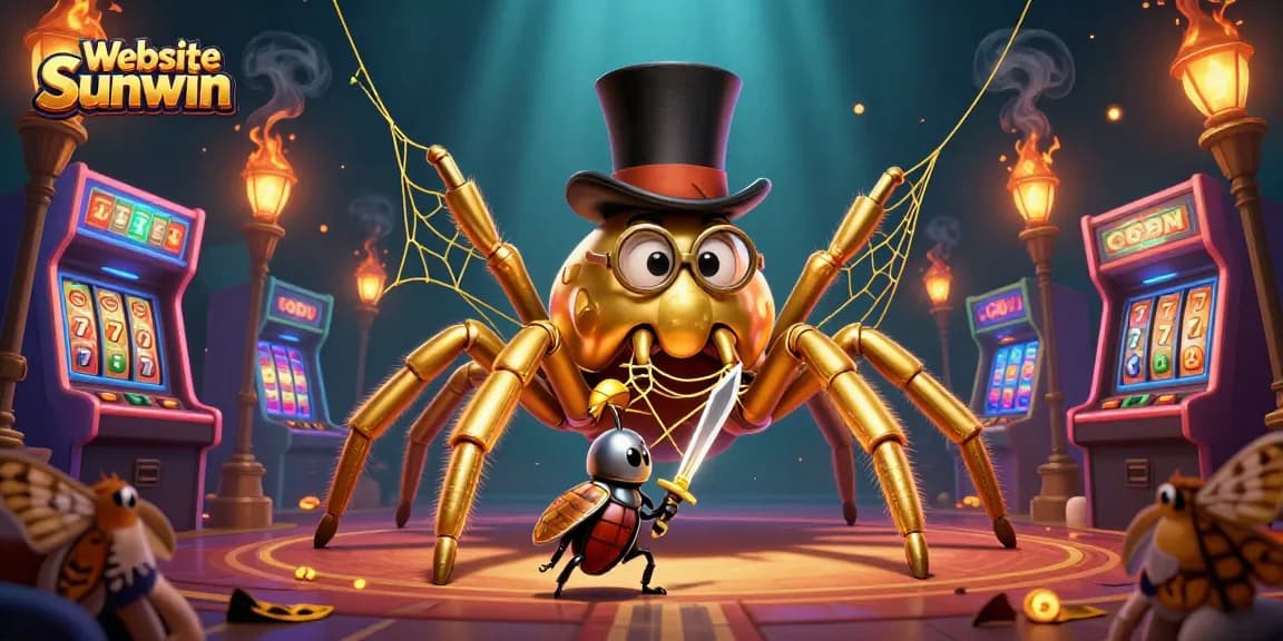 Experience thrilling gameplay at Website Sunwin with dynamic golden elements and colorful slot machines.