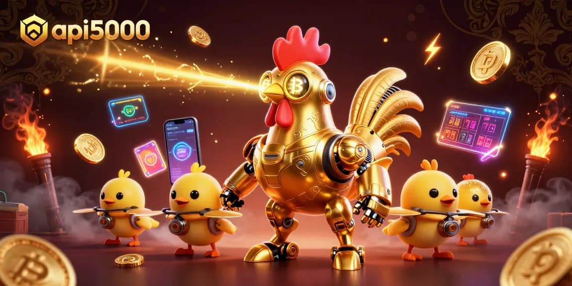 Menggandakan peluang menang dengan api5000, robot ayam dan koin kripto bersinar dalam aksi kasino