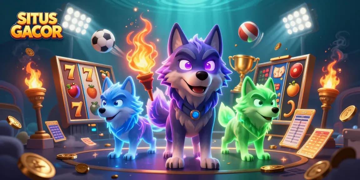 Engage in winning with SITUS GACOR slot reels under the watchful gaze of mystical wolves.