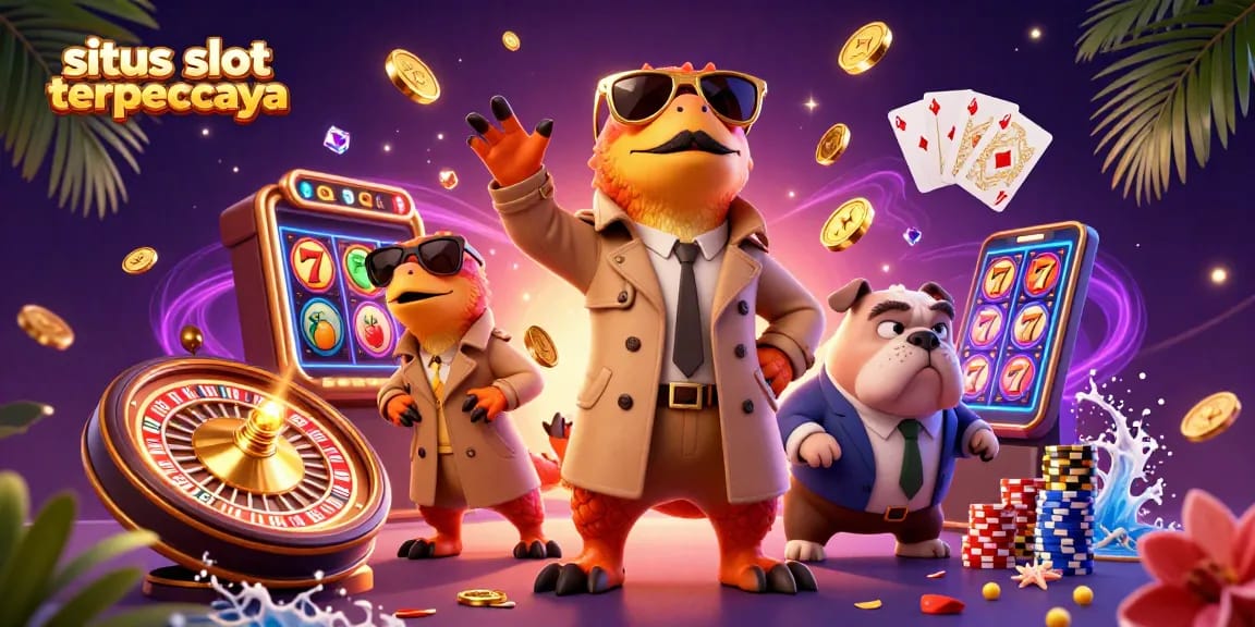 Rasakan keseruan bermain situs slot online terpercaya dengan ilustrasi raptor dan bouncer di kasino