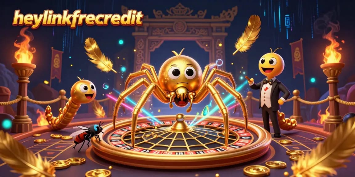 Engage in thrilling bets with heylinkfreecredit's animated casino scene featuring a roulette wheel