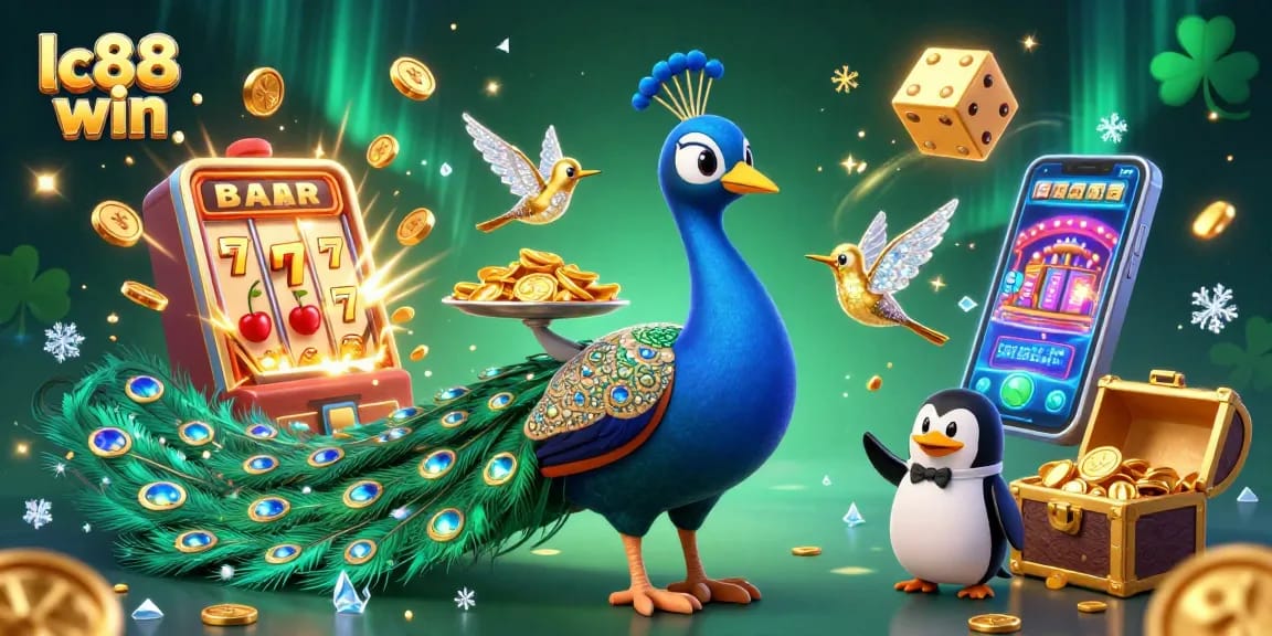Experience excitement at lc88 win with the colorful 3D casino game characters and jackpot elements.