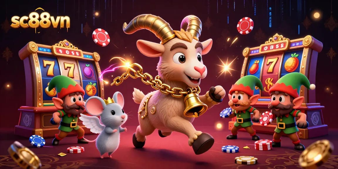 Experience thrilling gameplay at sc88vn with our festive casino scene filled with excitement.