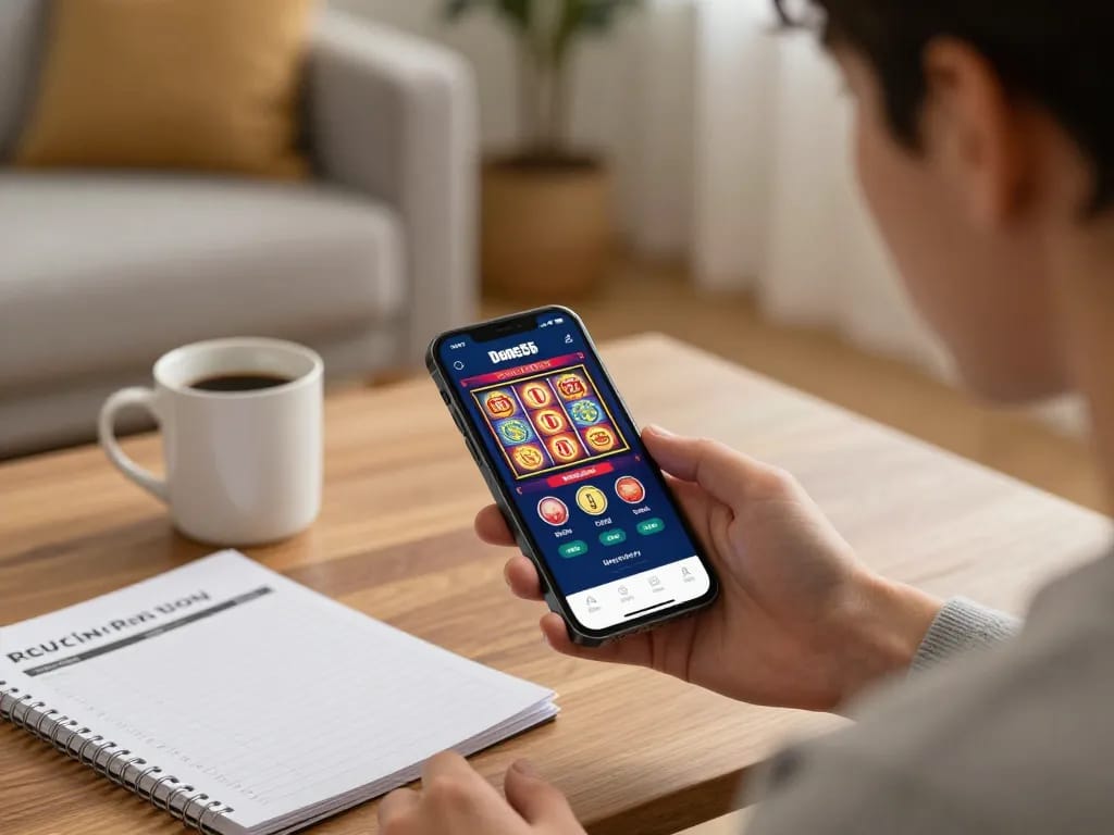 Play Done55 casino games from home using a smartphone app.