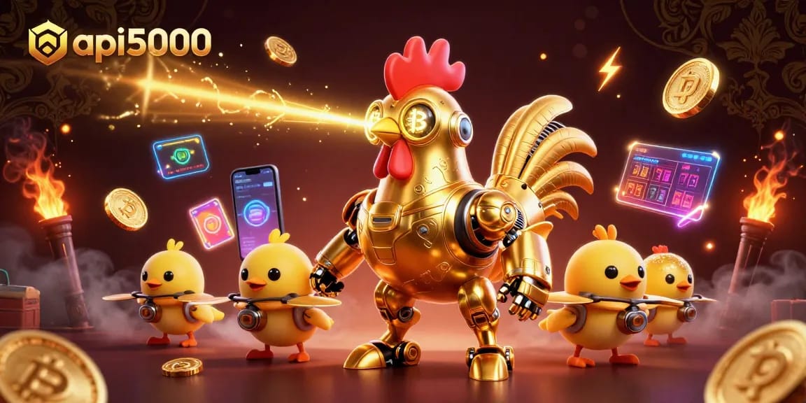 Menggandakan peluang menang dengan api5000, robot ayam dan koin kripto bersinar dalam aksi kasino