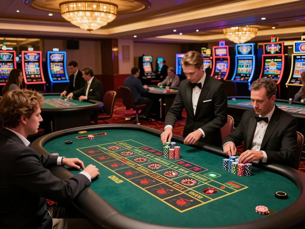 Experience dash88 roulette excitement as players engage in thrilling bets at a vibrant casino.