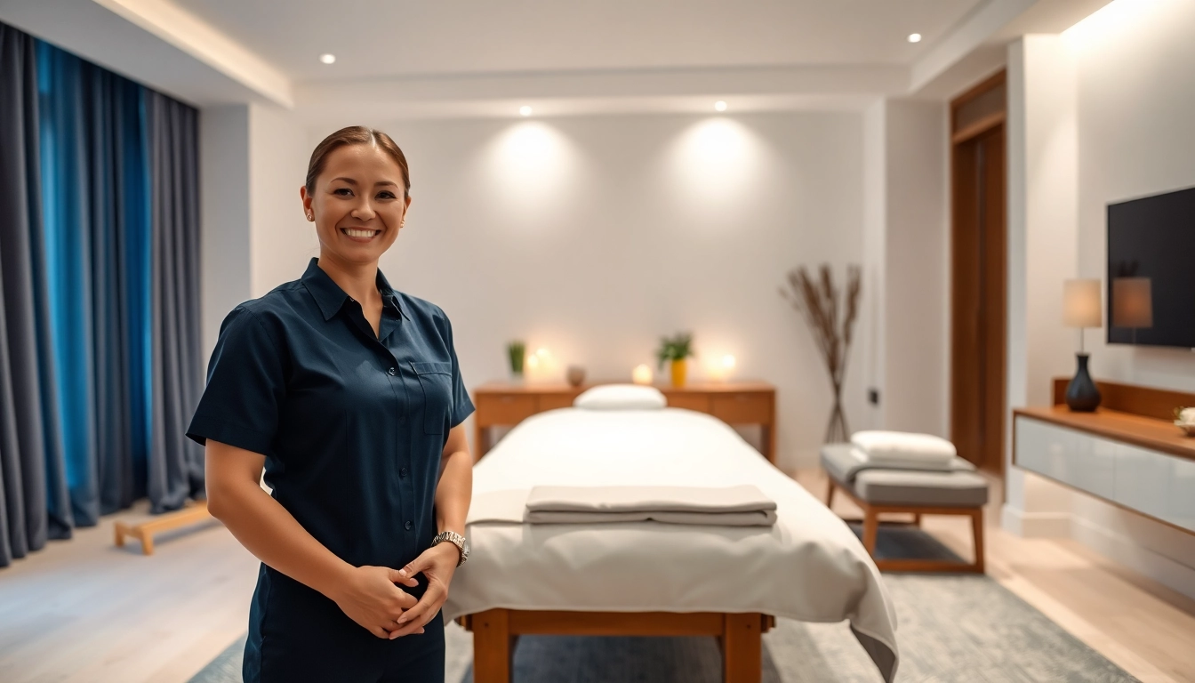 Experience tranquility with 수원출장마사지 in a serene hotel setting.