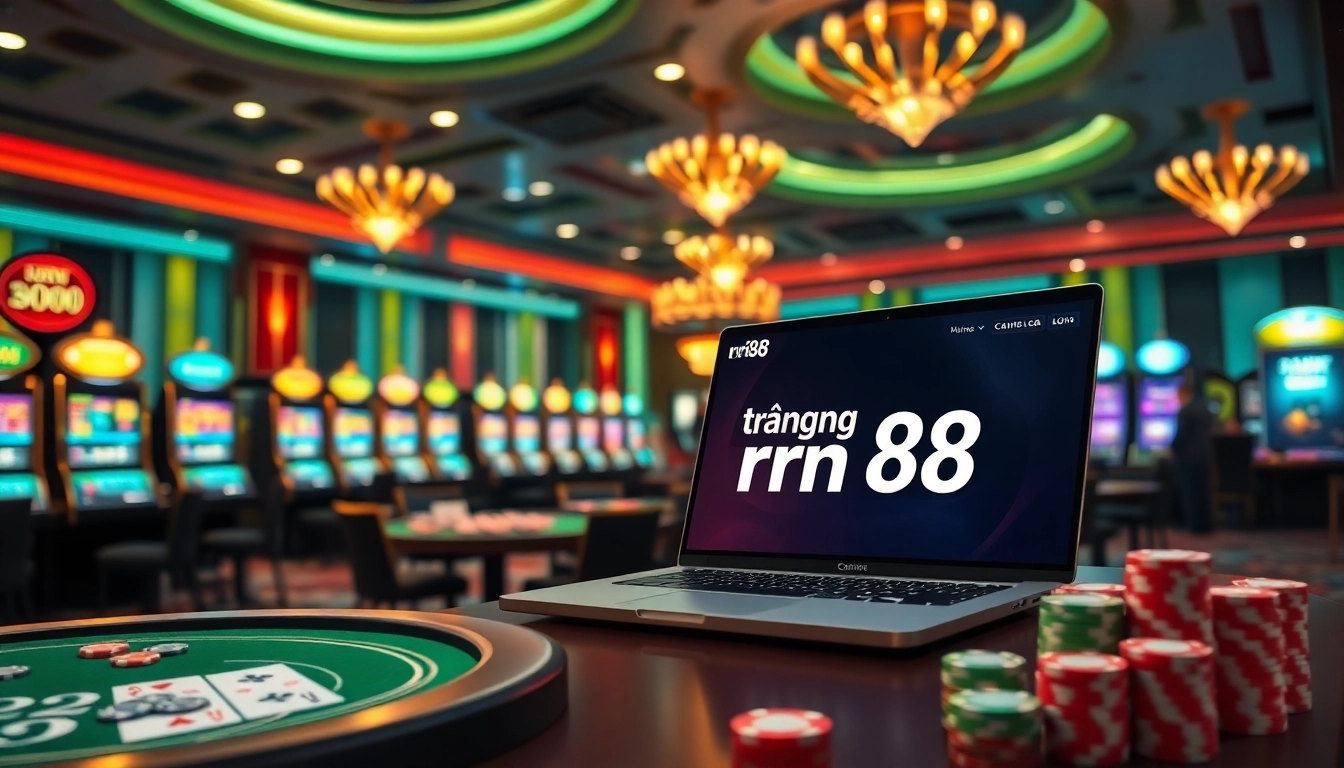 Experience the excitement of trang chủ rr88 with vibrant casino visuals and engaging game elements.