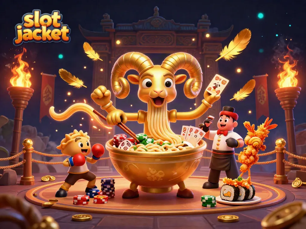 Engage in the thrilling slot jackpot action with vibrant characters and dynamic casino elements.