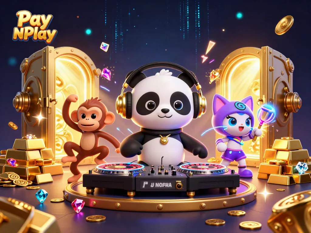 Pay N Play tarjoaa nopean pelikokemuksen, jossa DJ panda ja tanssijat nauttivat ja voittoja satelee.