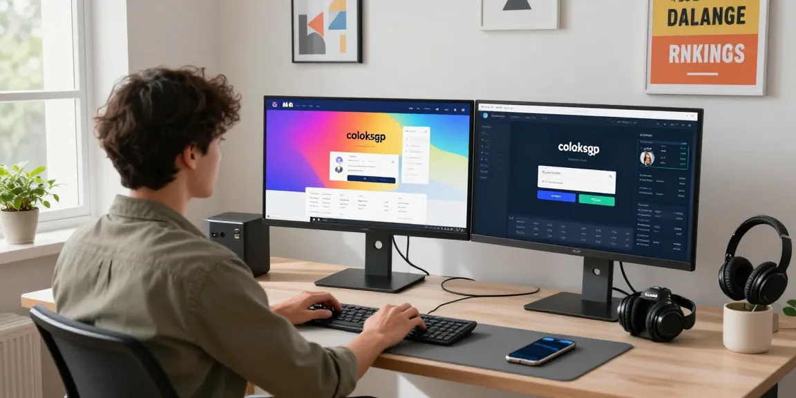 Seamless coloksgp login process in a modern tech workspace