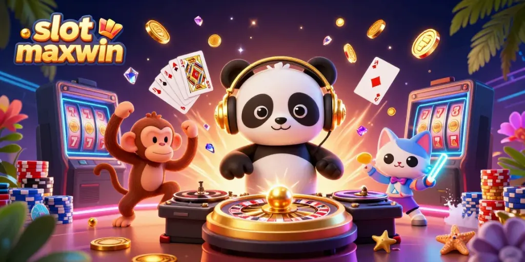 Menangkan slot maxwin dengan fitur menarik dan karakter ceria dalam dunia kasino 3D yang penuh warna.