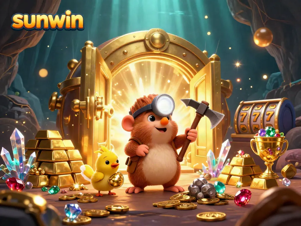 Engage with sunwin as treasure hunter mole discovers riches in a dynamic casino-themed cave.