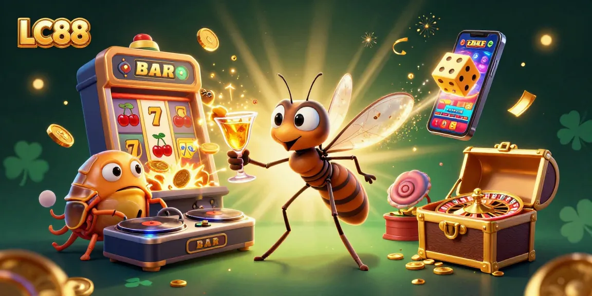 Experience thrilling gameplay at LC88 with a vibrant casino scene full of exciting elements.