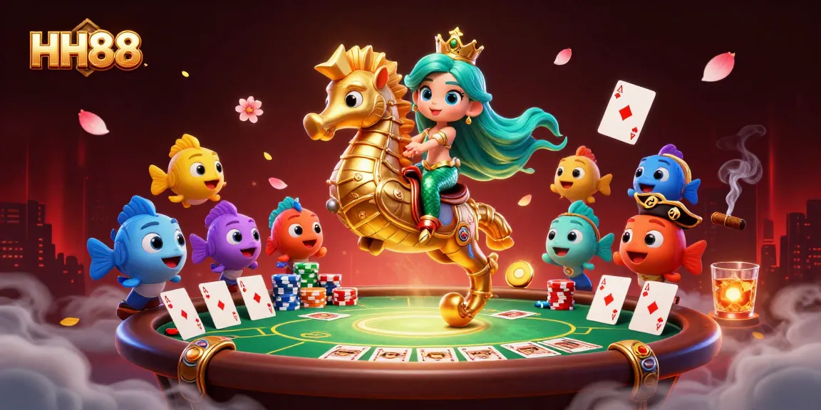 Experience the magical world of HH88 casino with vibrant characters and immersive gameplay elements.