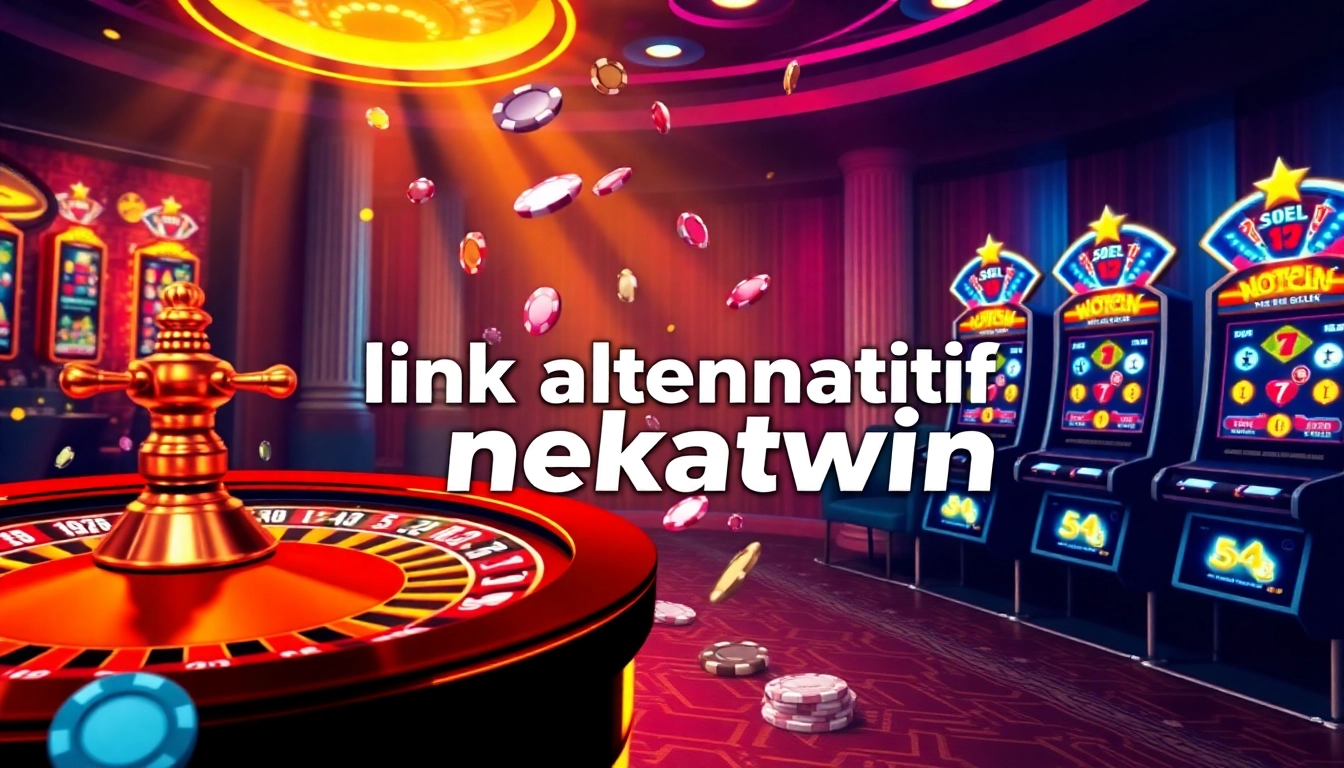 Experience the excitement of online gambling at link alternatif nekatwin with dynamic visuals of roulette and scatter symbols.