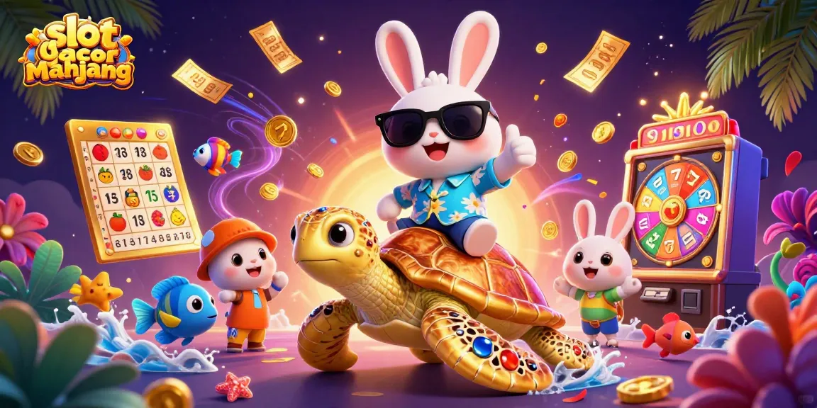 Experience thrilling slot gacor mahjong action with vibrant characters and dynamic elements in this exciting illustration.
